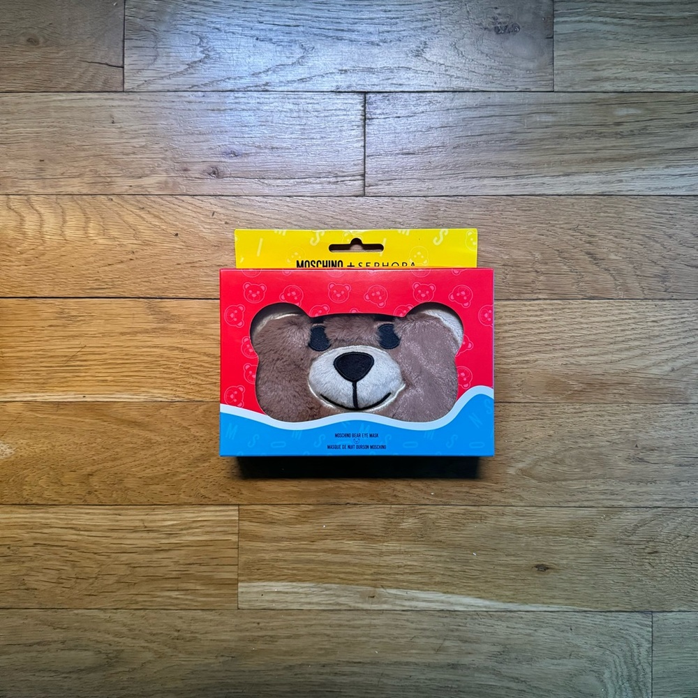 NWT Sephora x Moschino bear sleep mask